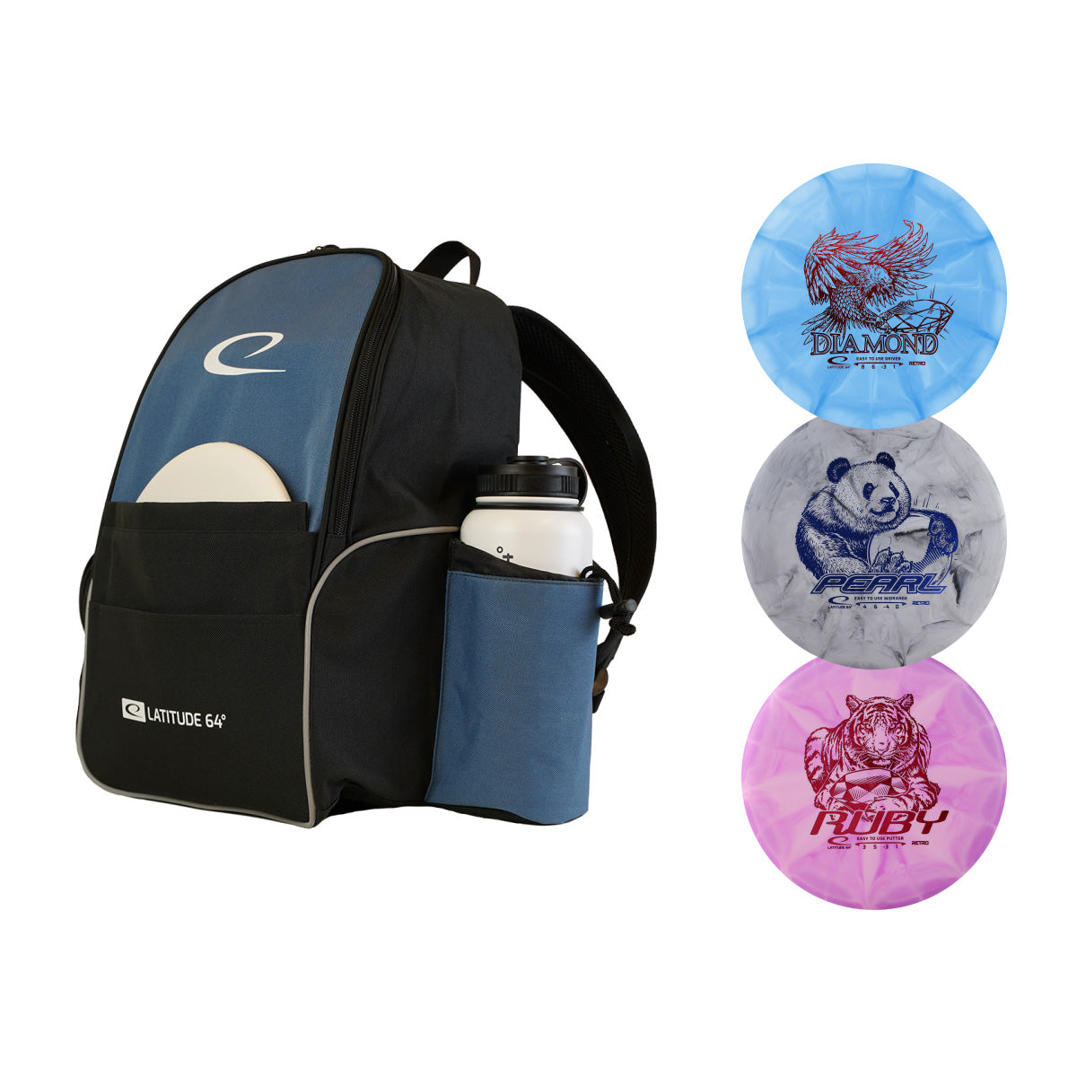 Disc Golf Set Beginner + Base Backpack Bundle