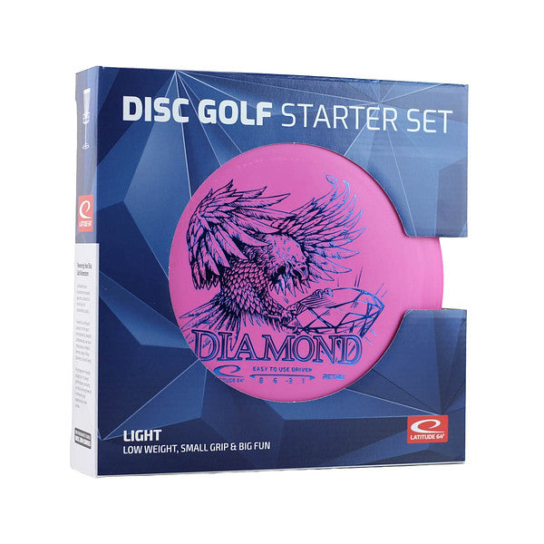 Latitude 64 Disc Golf Starter Set | Lightweight 3-Disc Kit