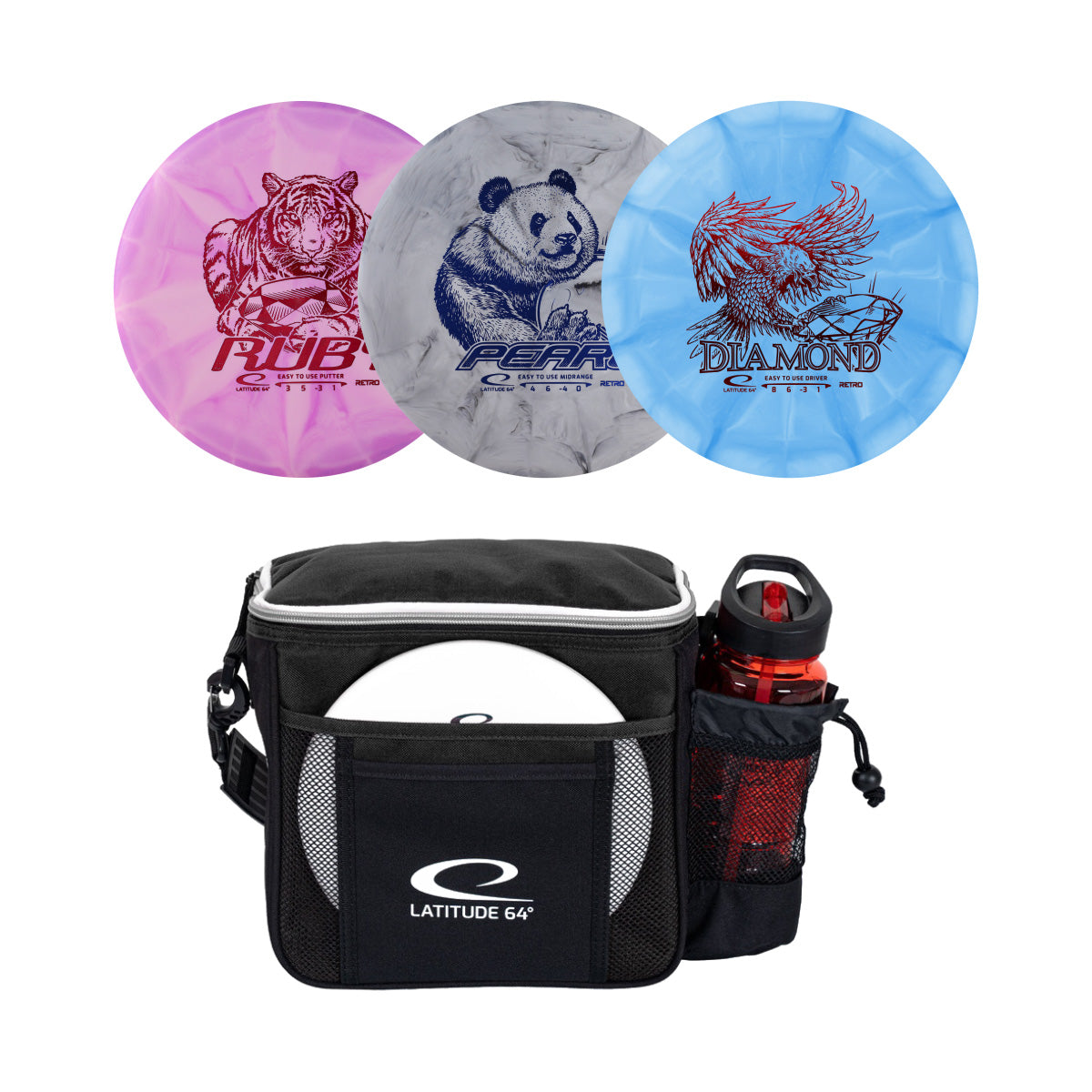 Disc Golf Set Beginner + Slim Bag Bundle