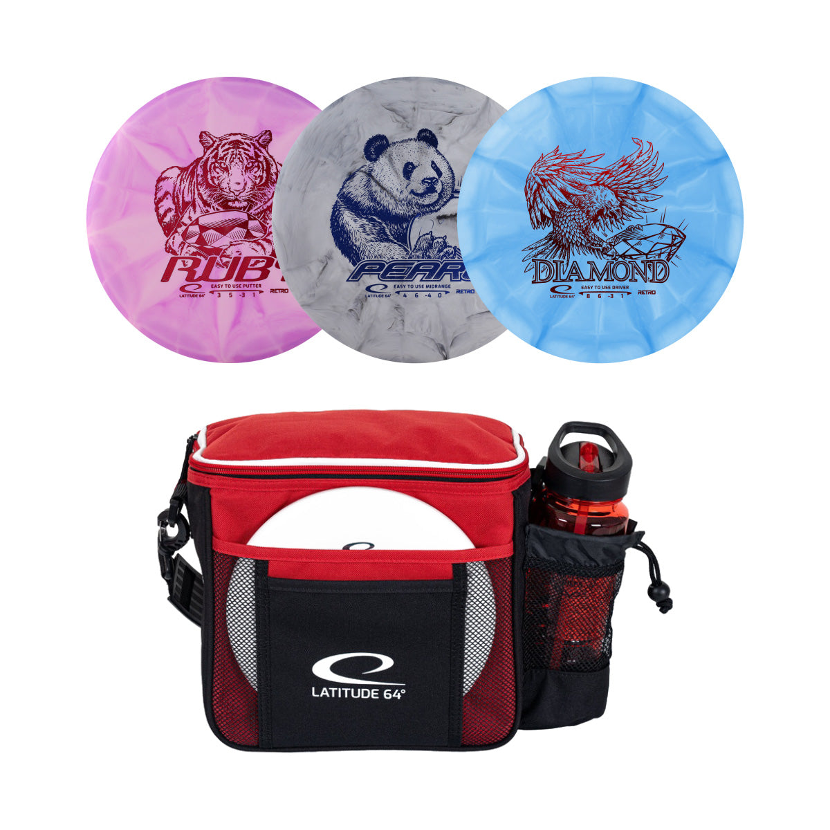 Disc Golf Set Beginner + Slim Bag Bundle