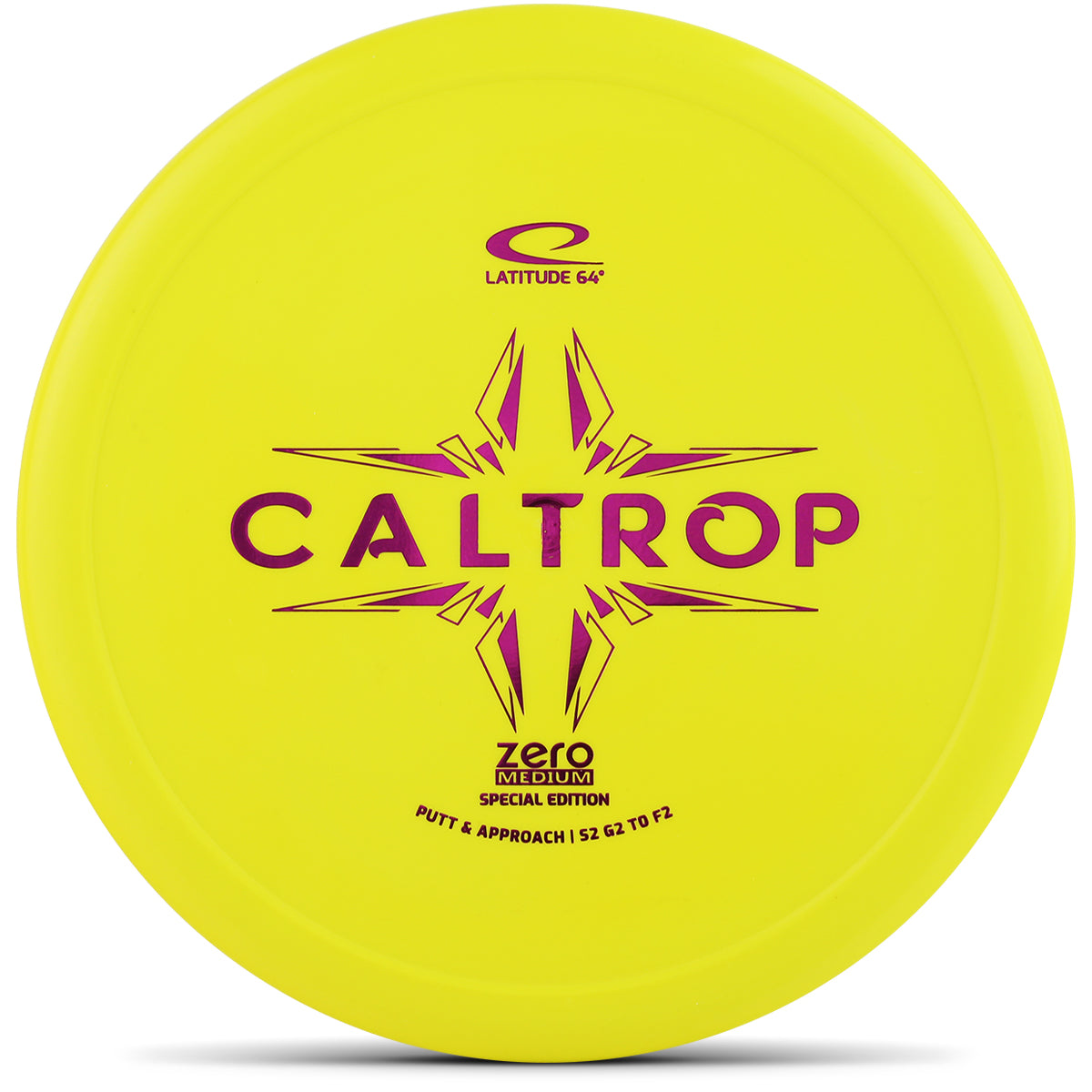 Latitude 64 Zero Medium Caltrop | Overstable Putter (2, 2, 0, 2 Latitude 64 Zero Medium Caltrop | Overstable Putter (2, 2, 0, 2